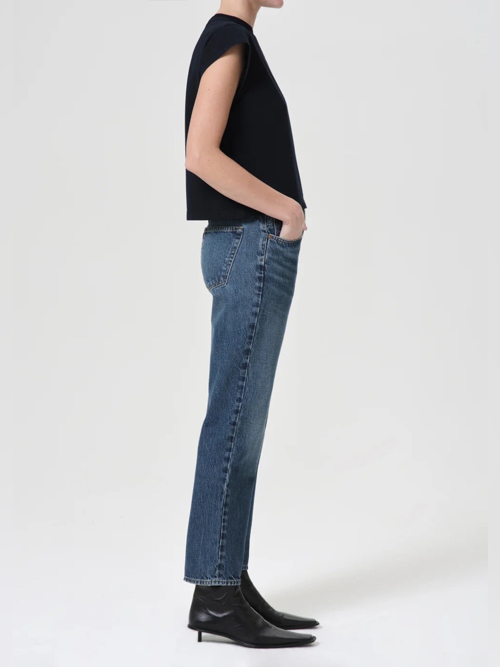 Agolde Valen Straight Leg Jeans Essence - Picture 3 of 9